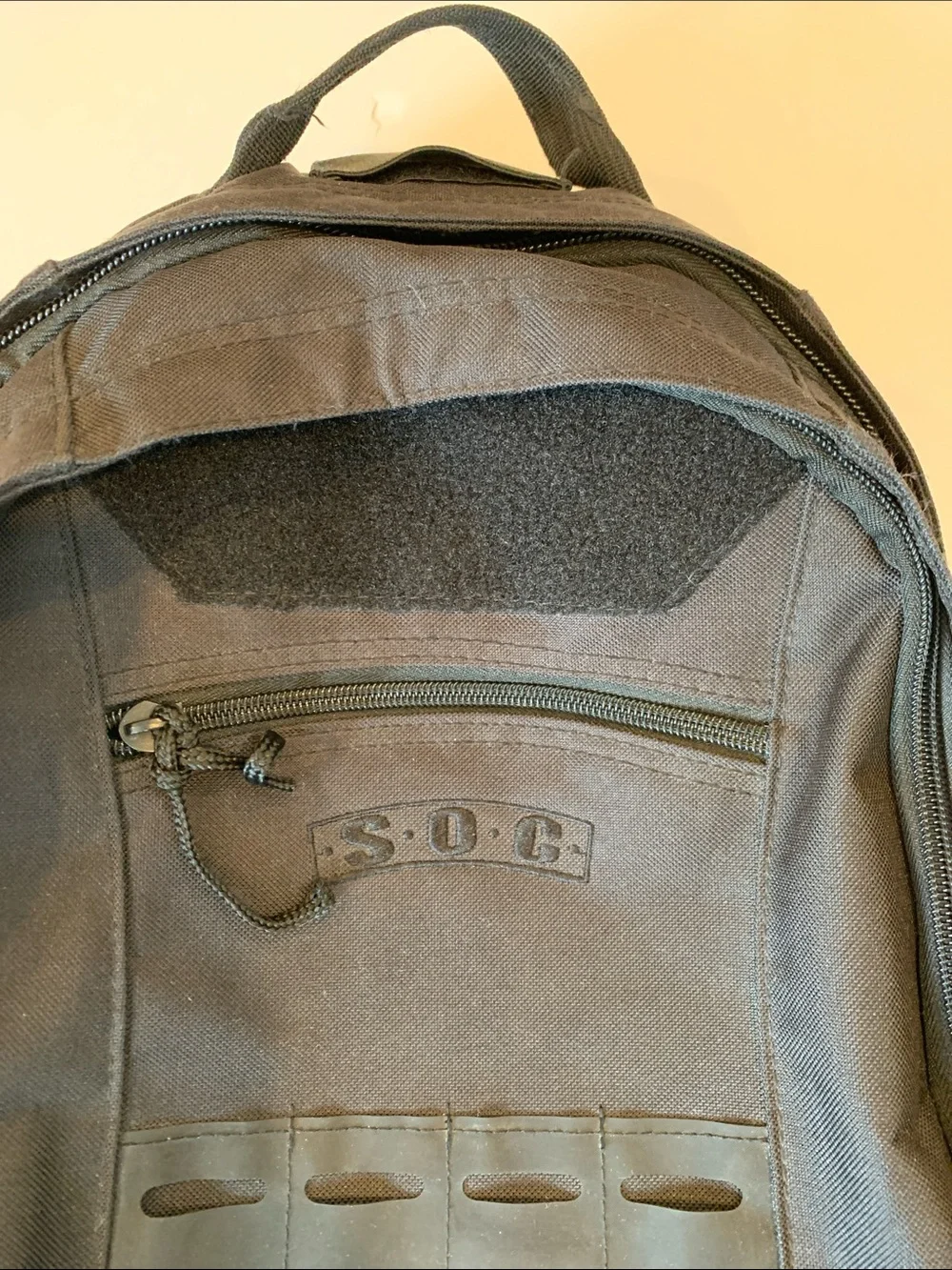 S.O.C. Black Tactical Everyday Backpack Bugout Bag with Padded Laptop Sleeve